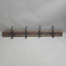 Load image into Gallery viewer, Rustic Wall Hook Rail (32")
