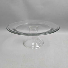 Load image into Gallery viewer, Anchor Hocking Clear Glass Pedestal Cake Plate Stand (4.25x10.5)
