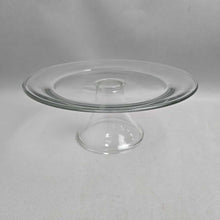 Load image into Gallery viewer, Anchor Hocking Clear Glass Pedestal Cake Plate Stand (4.25x10.5)
