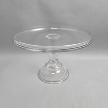 Load image into Gallery viewer, Clear Glass Pedestal Cake Plate Stand (~6x9.25)
