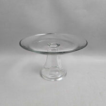 Load image into Gallery viewer, Clear Glass Pedestal Cake Plate Stand (~4.5x8)
