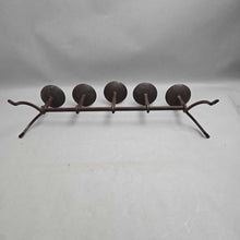 Load image into Gallery viewer, Wrought Iron 5-Candle Candlestick Holder / Candelabra (9x23x5)
