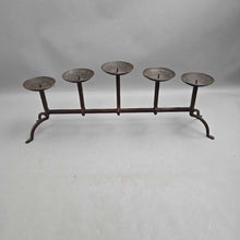 Load image into Gallery viewer, Wrought Iron 5-Candle Candlestick Holder / Candelabra (9x23x5)
