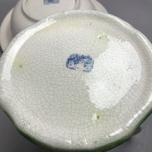 Load image into Gallery viewer, Antique Ironstone Green &amp; White Pitcher &amp; Basin (11")
