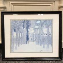 Load image into Gallery viewer, Loupeigne Sous la Neige Loupeigne Under the Snow French artist André Brasilier (26x32)
