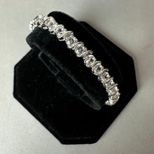 Load image into Gallery viewer, J Francis Sterling Swarovski Zirconia Tennis Bracelet (7.25")
