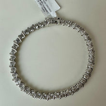 Load image into Gallery viewer, J Francis Sterling Swarovski Zirconia Tennis Bracelet (7.25")

