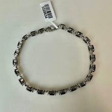 Load image into Gallery viewer, Sterling Black Tourmaline Tennis Bracelet (7.25")
