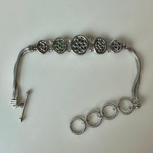 Load image into Gallery viewer, Sterling Multicolor Copper Turquoise Toggle Bracelet (8")
