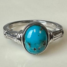 Load image into Gallery viewer, Sterling Turquoise Ring sz 7
