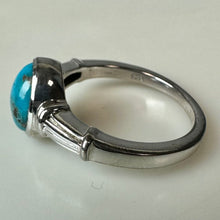 Load image into Gallery viewer, Sterling Turquoise Ring sz 7
