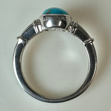 Load image into Gallery viewer, Sterling Turquoise Ring sz 7
