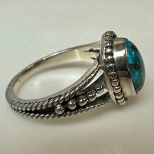 Load image into Gallery viewer, Sterling Turquoise Ring sz 8
