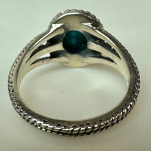 Load image into Gallery viewer, Sterling Turquoise Ring sz 8

