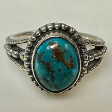 Load image into Gallery viewer, Sterling Turquoise Ring sz 8
