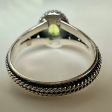 Load image into Gallery viewer, Sterling Peridot Ring sz 8
