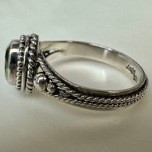 Load image into Gallery viewer, Sterling Peridot Ring sz 8
