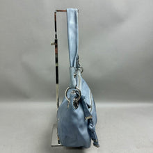 Load image into Gallery viewer, B Malinowsky Light Blue Leather Shoulder Hobo Bag Purse (10x14x4")
