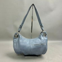 Load image into Gallery viewer, B Malinowsky Light Blue Leather Shoulder Hobo Bag Purse (10x14x4")
