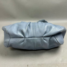 Load image into Gallery viewer, B Malinowsky Light Blue Leather Shoulder Hobo Bag Purse (10x14x4")
