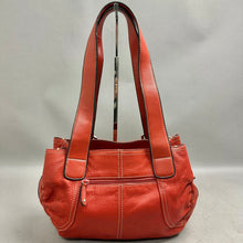 Load image into Gallery viewer, Relativity Red Pebbled Leather Buckle Strap Shoulder Bag Purse (8x14x4")
