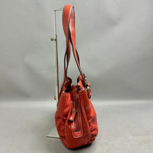 Load image into Gallery viewer, Relativity Red Pebbled Leather Buckle Strap Shoulder Bag Purse (8x14x4")
