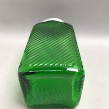 Load image into Gallery viewer, Vintage Owens-Illinois Green Glass Hoosier-Style 7" Flour Canister 1930s w/Lid
