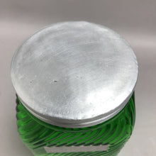 Load image into Gallery viewer, Vintage Owens Illinois Forest Green Hoosier Glass 7" Canister Cereal Canister
