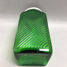 Load image into Gallery viewer, Vintage Owens-Illinois Green Glass Hoosier 7" Sugar Canister 1930s w/Lid

