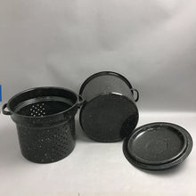 Load image into Gallery viewer, Vintage Granite Ware Black Speckled 7.5Qt 3 Piece Set
