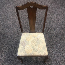 Load image into Gallery viewer, Wood Framed Chair with Floral Seat (37x18x18)(2 Available)
