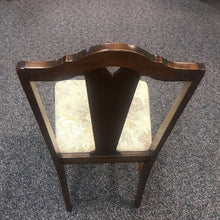 Load image into Gallery viewer, Wood Framed Chair with Floral Seat (37x18x18)(2 Available)
