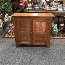Load image into Gallery viewer, Pine Cabinet with Hammered Copper Door Inlay (32x35x13)
