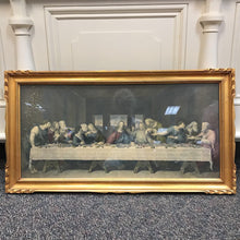 Load image into Gallery viewer, Gold Framed Last Supper Lithograph Print (21x40)
