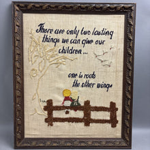 Load image into Gallery viewer, Handmade Framed Cross Stitch (22x18)

