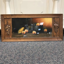 Load image into Gallery viewer, Vintage Ornate Grape Motif Wood Frame of Still Life Art (19x43)
