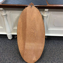 Load image into Gallery viewer, Antique Oval Wood Framed Beveled Mirror Carved Top (45x22)
