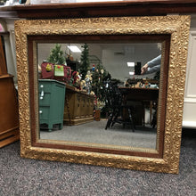 Load image into Gallery viewer, Vintage Ornate Gilt Gold Tone Framed Rectangular Mirror (41x35)
