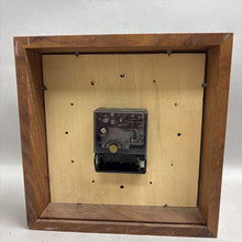Load image into Gallery viewer, Vintage Walnut Framed 90% Silver Coins Clock (9x9x2.5)
