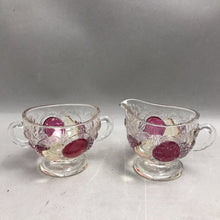 Load image into Gallery viewer, Westmoreland Della Robbia Cream Pitcher &amp; Sugar Bowl (~3")
