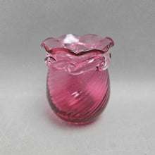 Load image into Gallery viewer, Pink Cranberry Glass Bud Vase (3.25")
