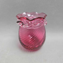 Load image into Gallery viewer, Pink Cranberry Glass Bud Vase (3.25")
