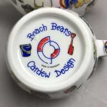 Load image into Gallery viewer, Cardew Beach Teddy Bear Ceramic Teapot With Lid &amp; Creamer Nautical Design (5")
