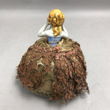Load image into Gallery viewer, Antique Porcelain Head Lady Pin Cushion (6")
