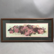 Load image into Gallery viewer, Wood Framed Floral Print (14x30)
