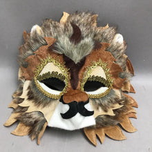 Load image into Gallery viewer, Handmade Cat Mask with Feathers (12")
