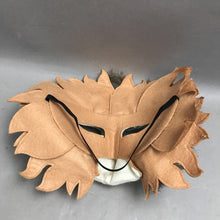 Load image into Gallery viewer, Handmade Cat Mask with Feathers (12")
