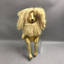 Load image into Gallery viewer, Gold Wood Carved Lion Decor (20")
