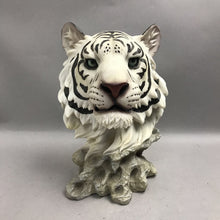 Load image into Gallery viewer, White Tiger Head Decor Resin (10")
