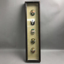 Load image into Gallery viewer, Hand Painted Miniature Masks in Shadowbox (28x7x2)

